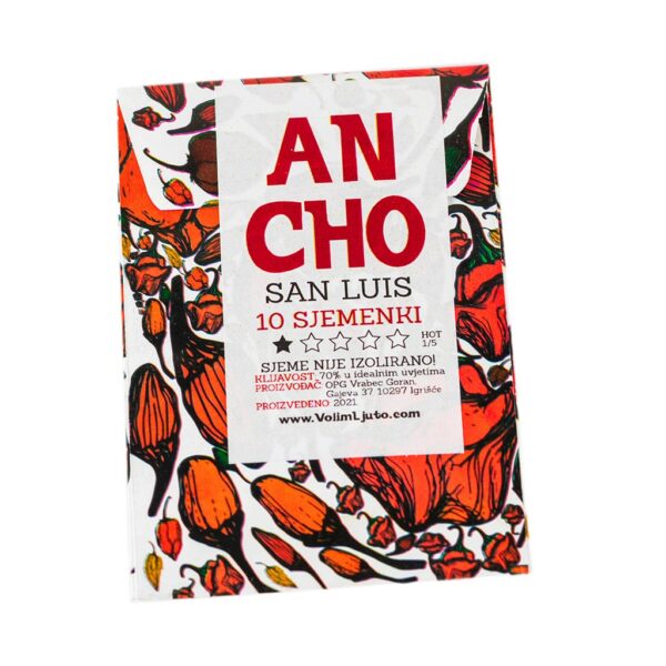 Ancho San Luis - Sjemenke chili papričica 4