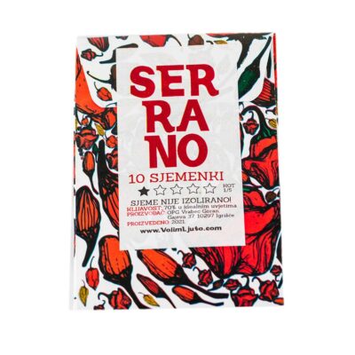 Serrano - Sjemenke chili papričica 5