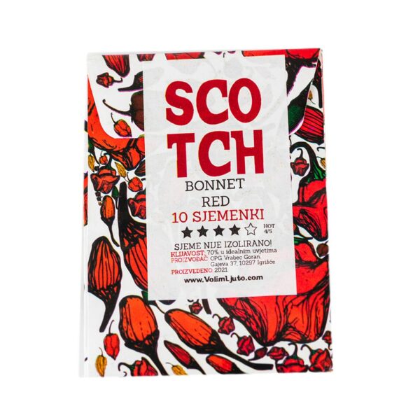 Scotch Bonnet Trinidad Red - Sjemenke chili papričica 4