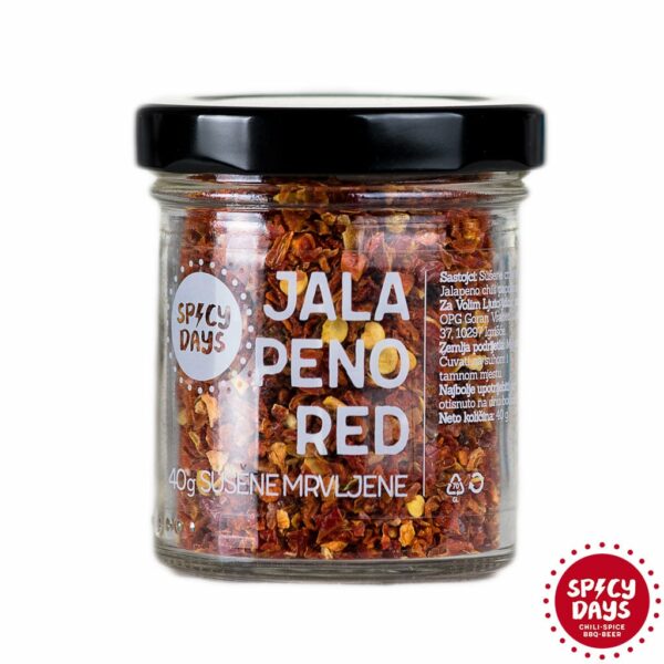 Jalapeno Red sušene mrvljene chili papričice 40g