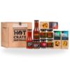 Snack & Dip Hot Crate - poklon paket u drvenoj kutiji