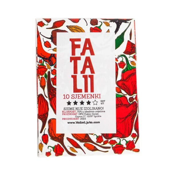 Fatalii - Sjemenke chili papričica 4