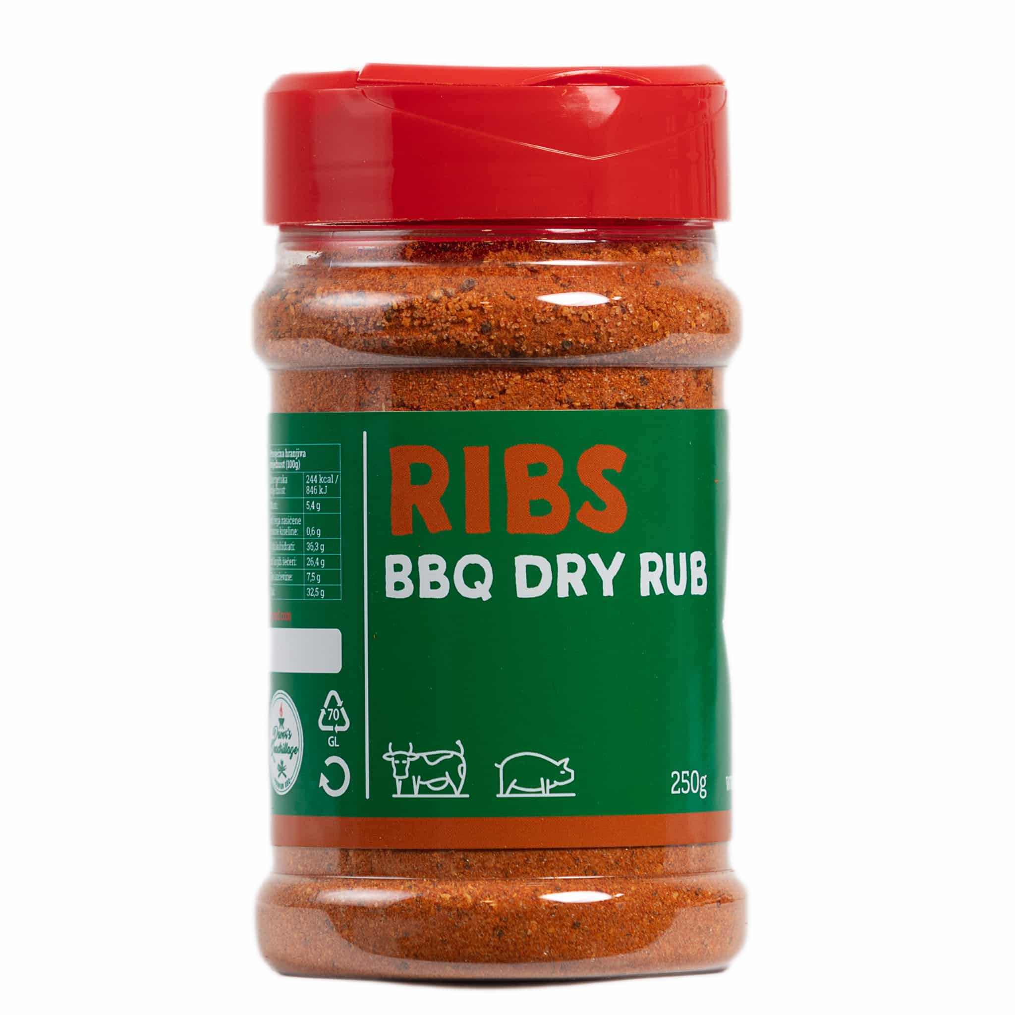 Ribs BBQ Dry rub mješavina začina za roštilj 250g 3 Ribs BBQ Dry rub mješavina začina za roštilj 250g