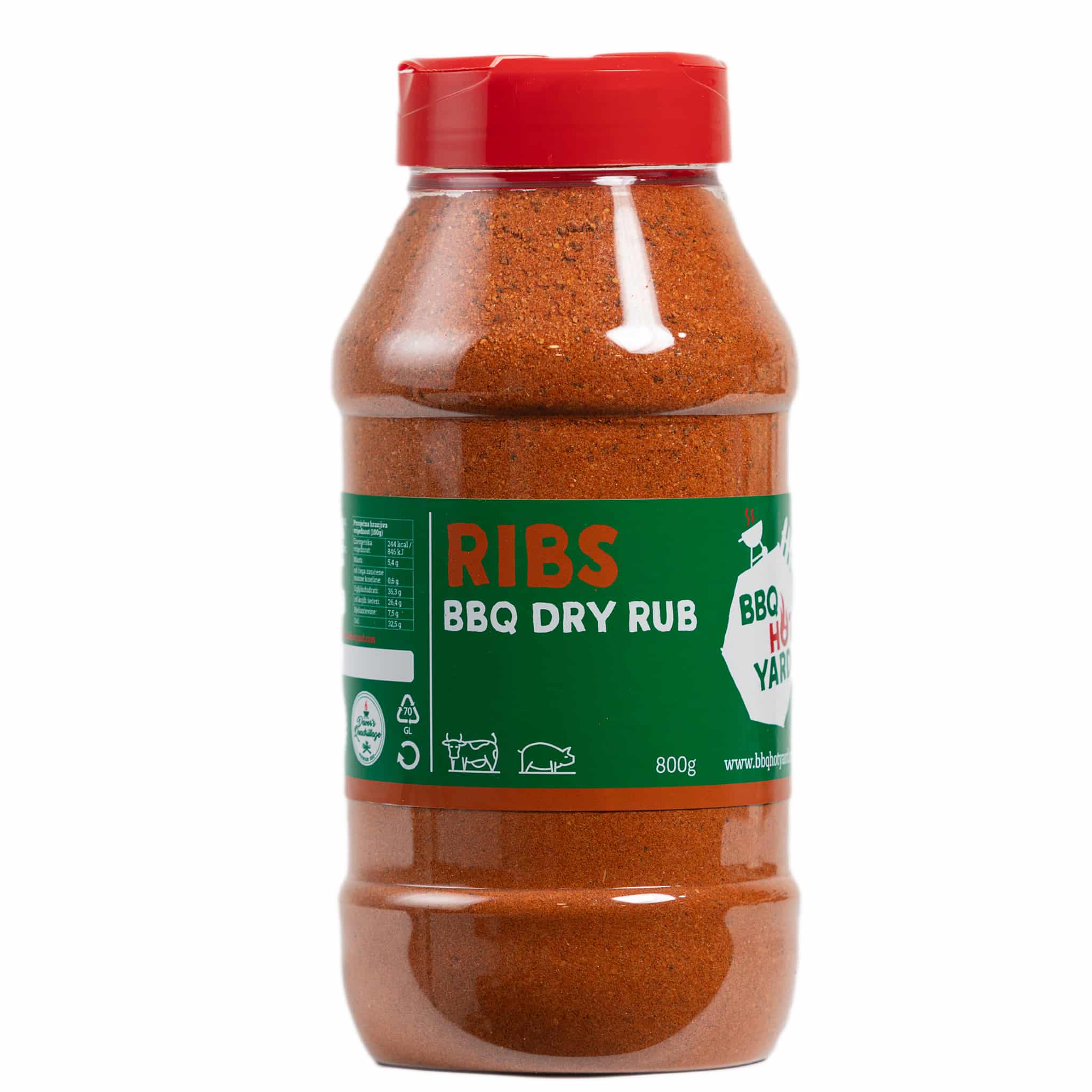 Ribs BBQ Dry rub mješavina začina za roštilj 800g 3 Ribs BBQ Dry rub mješavina začina za roštilj 800g