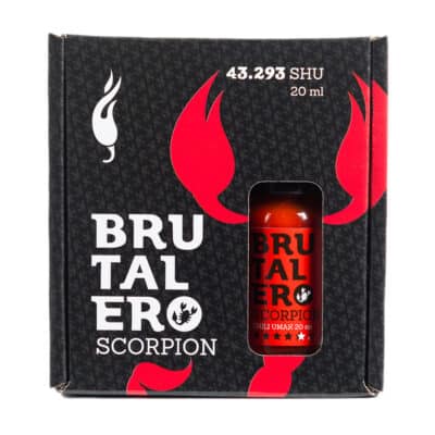 Wings of Glory - pojedi najljuća krilca u Barbeerianu! 3 Brutalero Scorpion ljuti umak u poklon pakiranju 20 ml