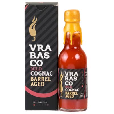 Vodič za poklone 74 Vrabasco Mild Cognac barrel aged ljuti umak 100ml