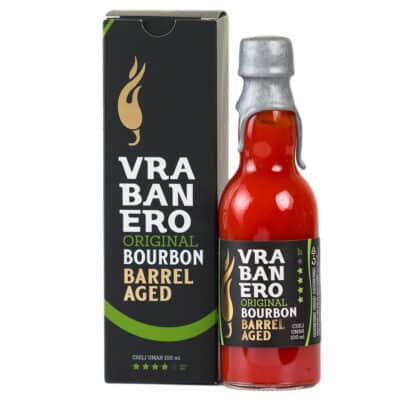 Vodič za poklone 80 Vrabanero Original Bourbon barrel aged ljuti umak 100ml