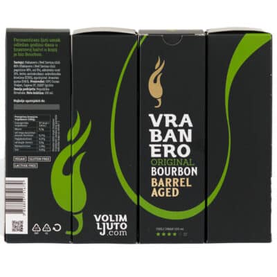 Vodič za poklone 81 Vrabanero Original Bourbon barrel aged ljuti umak 100ml