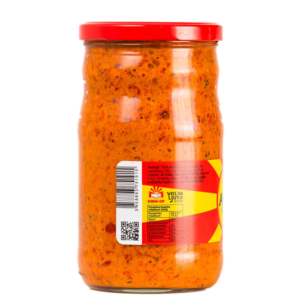 The Hot Ajvar - makedonski ljuti pečeni ajvar 660g 4 The Hot Ajvar 660g