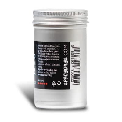 Gurmansko putovanje kroz svijet rijetkih ljutih paprika 36 Trinidad Scorpion sušene drobljene chili papričice 30g