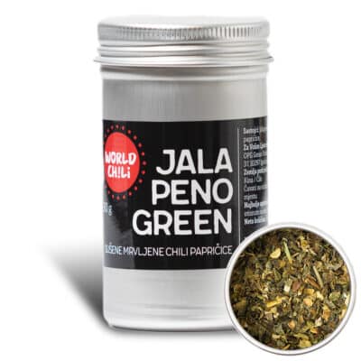 Jalapeno Green sušene drobljene chili papričice 30g