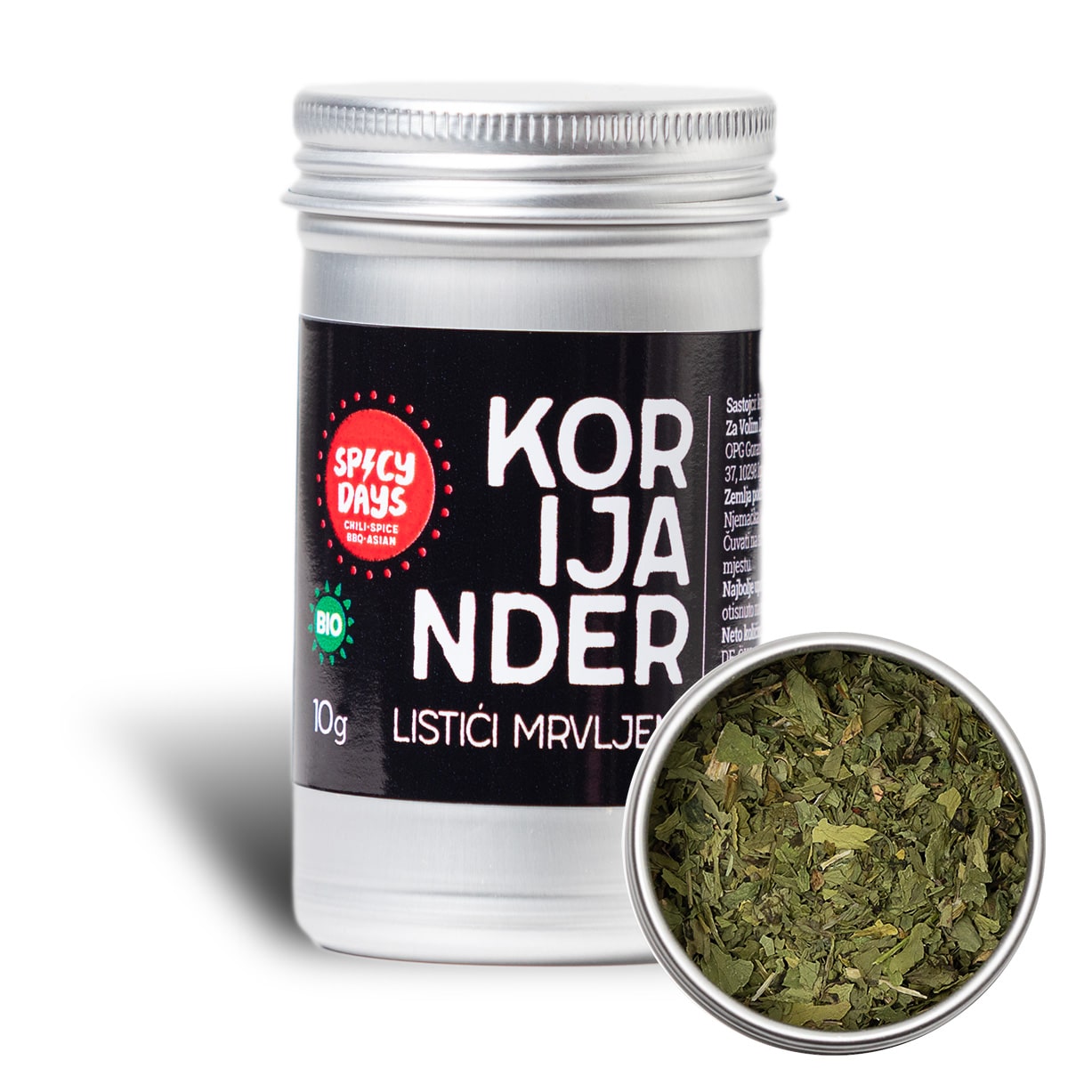 Korijander list mrvljeni BIO 10g 3 Korijander list mrvljeni BIO 10g