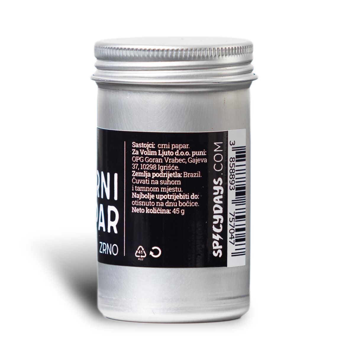 Crni papar zrno 45g 4 Crni papar zrno 45g