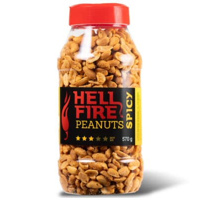 Volim Ljuto - Ljuti umaci, chili papričice, sjemenke chili papričica 24 Hellfire Peanuts Spicy 570g