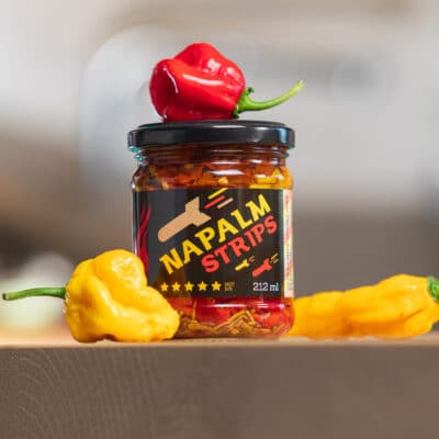 Napalm Strips ukiseljene papričice 212ml 7 Napalm Strips ukiseljene papričice 212ml
