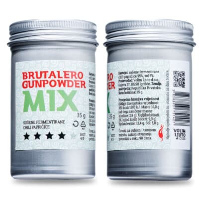 Brutalero Gunpowder Mix 35g - sušene mix chili papričice