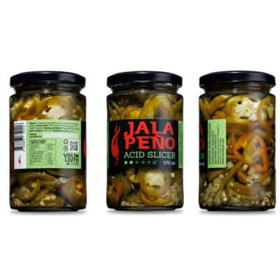 Texas potato - krumpir salata sa svježim Jalapeño papričicama 25 Jalapeno Acid Slicer ukiseljene papričice 370ml