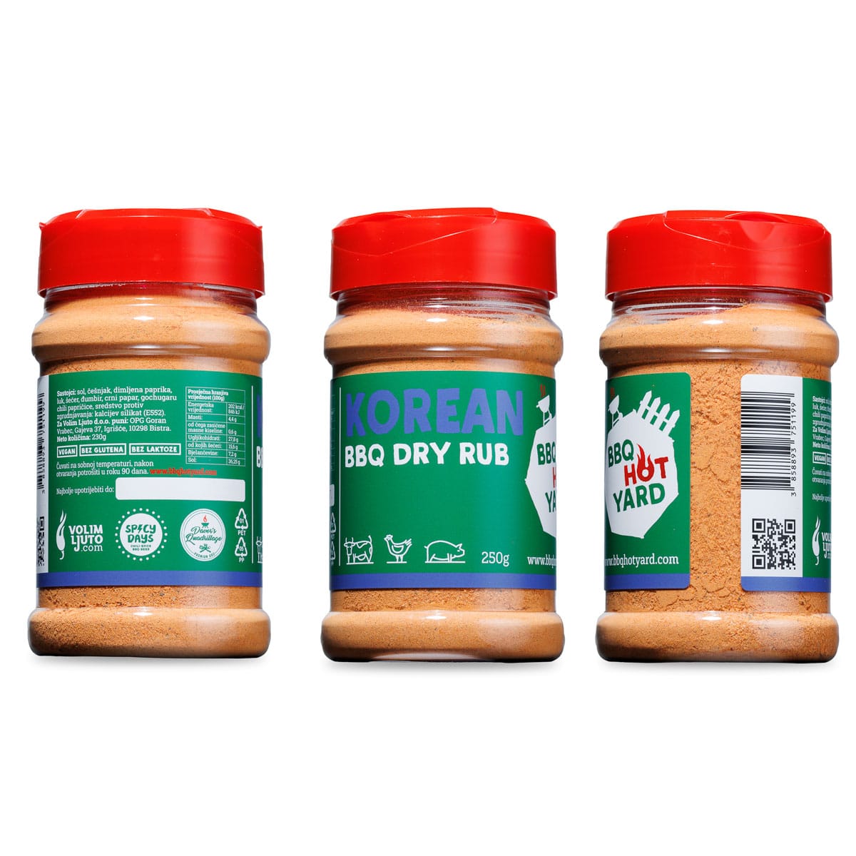 Korean BBQ Dry rub mješavina začina za roštilj 250g 4 Korean BBQ Dry rub mješavina začina za roštilj 250g