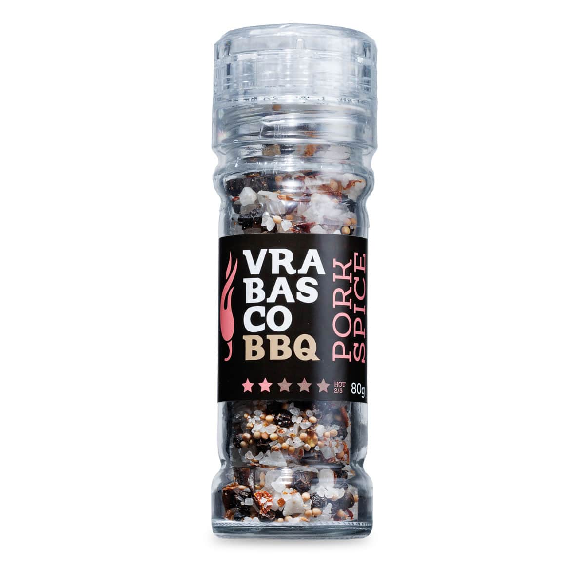 Vrabasco BBQ Pork Spice mlinac sa začinima 80g 3 Vrabasco BBQ Pork Spice mlinac sa začinima 80g