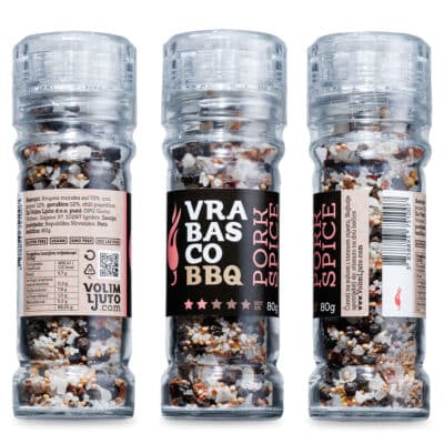 Vrabasco BBQ Pork Spice mlinac sa začinima 80g