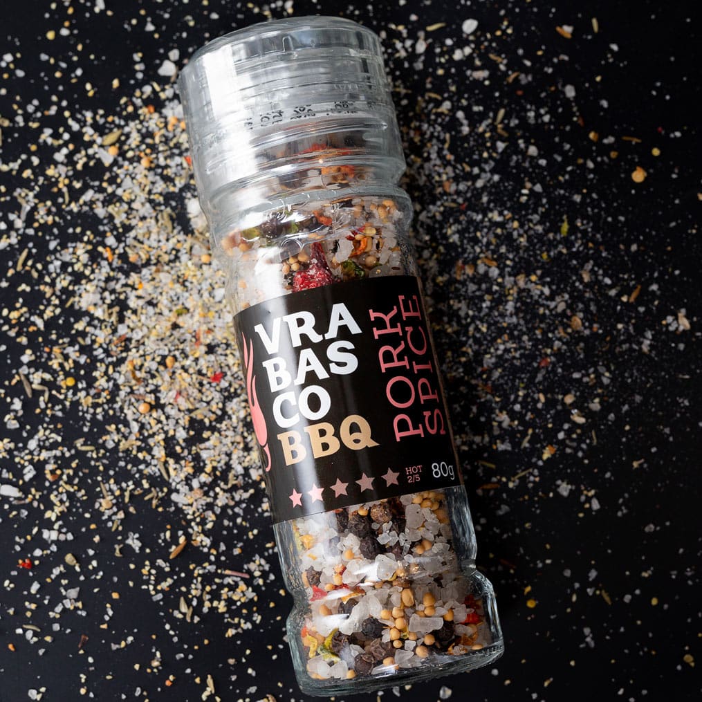 Vrabasco BBQ Pork Spice mlinac sa začinima 80g 5 Vrabasco BBQ Pork Spice mlinac sa začinima 80g