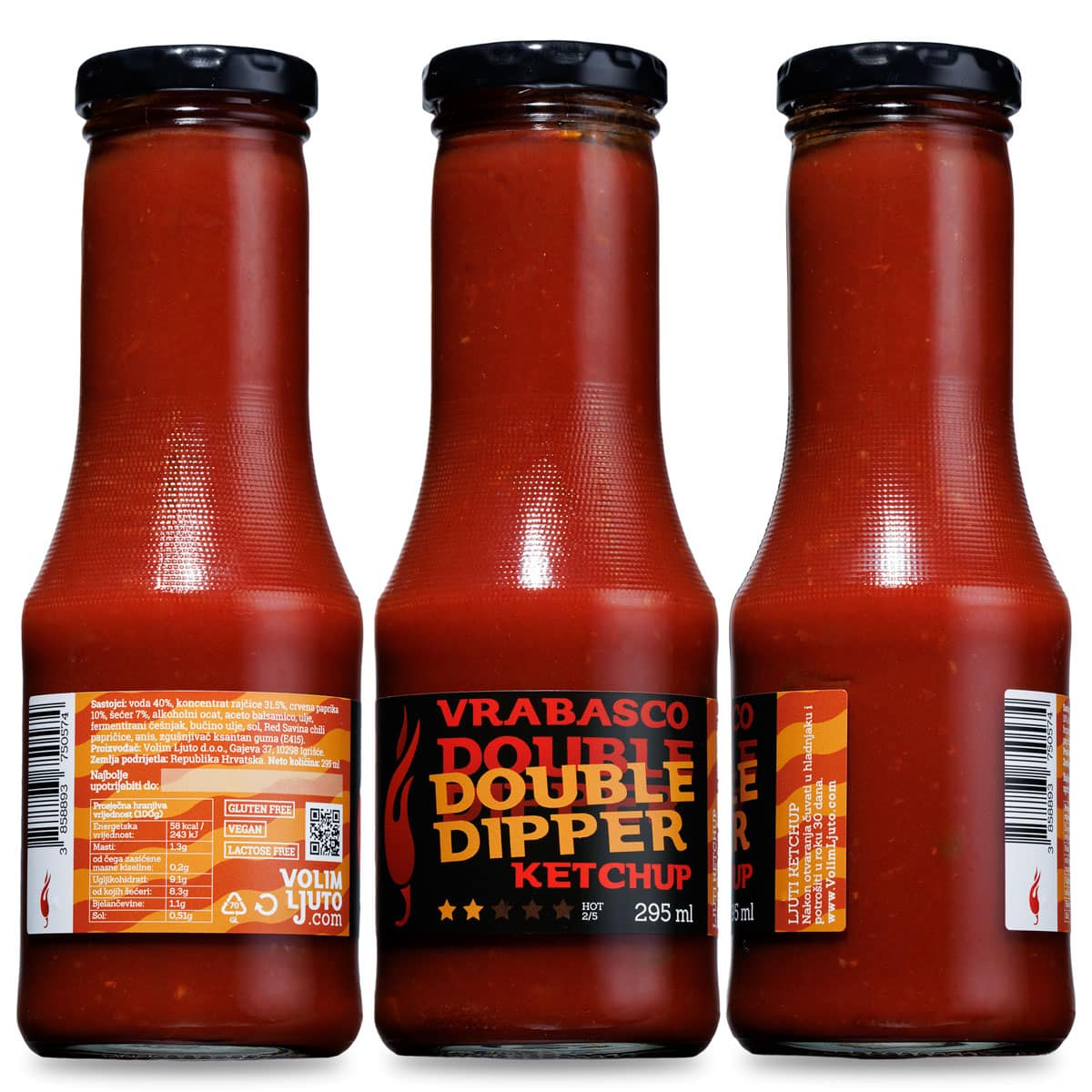 Vrabasco Double Dipper Ketchup 295ml 4 Vrabasco Double Dipper Ketchup 295ml