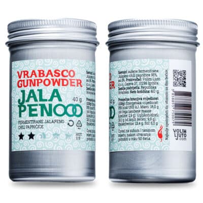 Vrabasco Gunpowder Jalapeno 40g - sušene Jalapeno chili papričice 6 Vrabasco Gunpowder Jalapeno 40g - sušene Jalapeno chili papričice