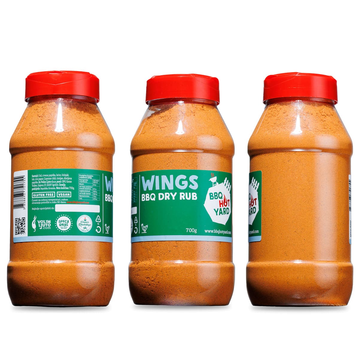 Wings BBQ Dry rub mješavina začina za roštilj 700g 4 Wings BBQ Dry rub mješavina začina za roštilj 700g